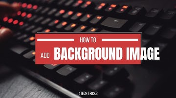 How to add Background Image in HTML/CSS || Image No Repeat | Full Screen ||  By Tech Tricks