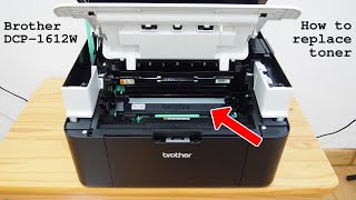 Brother DCP-1612W multifunction wi-fi laser printer • How to install toner