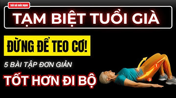 ĐỪNG ĐỂ TEO CƠ! 5 BÀI TẬP GIÚP NGƯỜI TRÊN 60 KHỎE HƠN MỖI NGÀY!