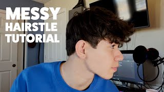 The EASIEST Messy Hair Tutorial | Mens Hair Tutorial