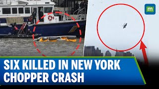 Moment Chopper Crashed Into New York River, Killing Siemens executive Agustin Escobar and his family