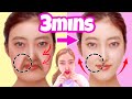 3Mins Face Lifting Exercises For Laugh Lines, Sagging Cheeks! Level2
