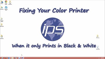 Fixing Your Color Printer When it only Prints in Black & White Video