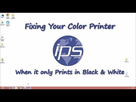 Video: Kan en svartvit laserskrivare skriva ut i färg?