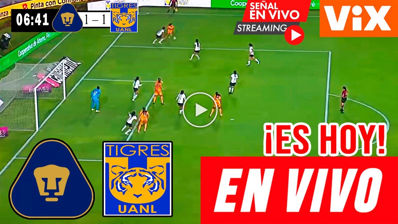 Pumas Vs Tigres EN VIVO🔴Donde Ver Pumas Vs Tigres En Vivo Partido ...