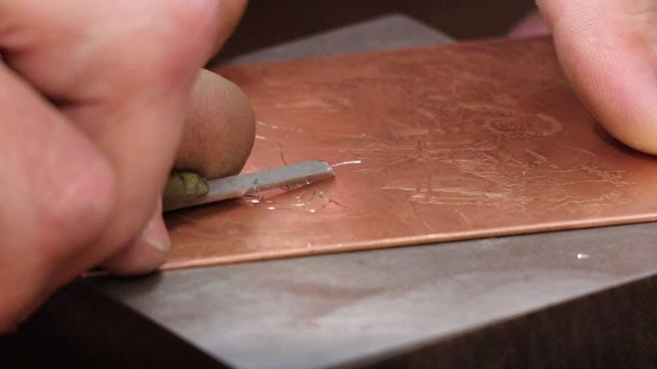 La gravure sur cuivre au burin