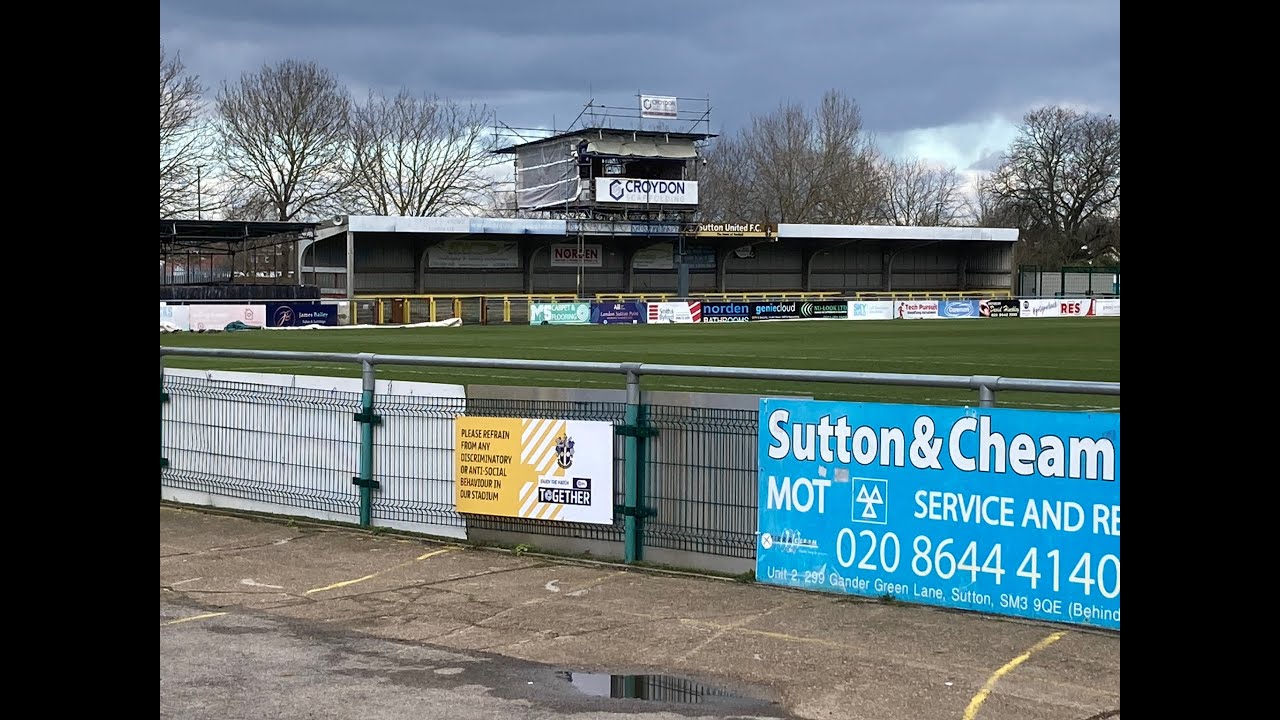 Sutton United FC Gander Green Lane Football Firsts YouTube