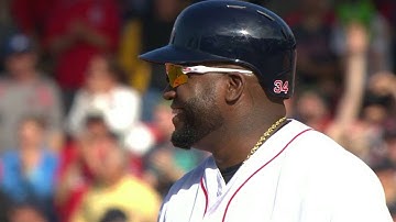 CLE@BOS: Ortiz hits second ground-rule double of game