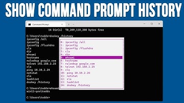 Two Ways to View Your Command Prompt Command History