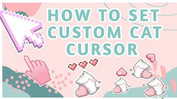 How To Set Up Cute Custom Laptop Cursor On Window 10 | aesthetic Cat Cursors
