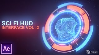 After Effects 2018||SCi FI HUD INTERFACE VOL:2 || ||YouTube||NPS3D