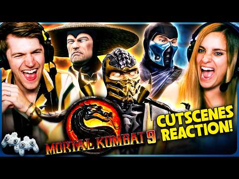 MORTAL KOMBAT 9 ALL CUT SCENES/STORY Reaction! | Michael & Kristen!