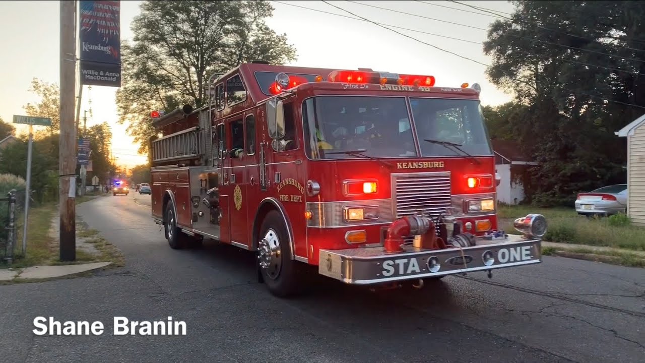Keansburg Fire Department Engine 48 (21175) and Utility 96 (21186