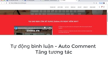 Auto Comment - Tự động bình luận tăng tương tác . Zinbee.vn
