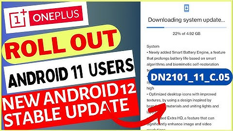 Android 12 Stable Update for Android 11 Users OnePlus Nord 2| DN2101_11_C.05 New Update for OnePlus
