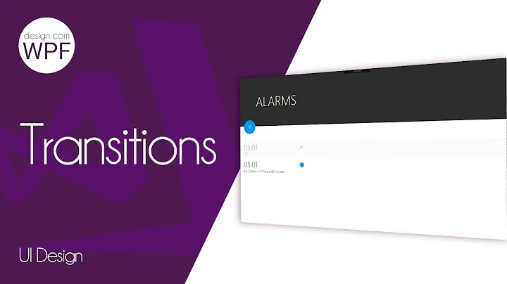 C# WPF Design UI - Transitions