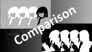 Lagtrain MV comparison: Original vs bad apple cover
