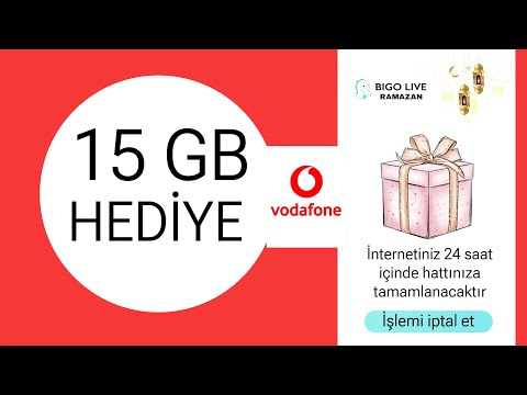 VODAFONE BEDAVA İNTERNET 15GB