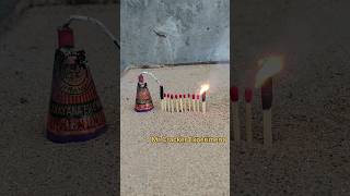 Matchstick Amazing Cracker Experiment 🤩💥 Diwali cracker testing 🔥 #shorts #ytshorts #crackers #viral