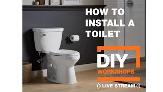 Live DIY Workshop: How to Replace a Toilet | The Home Depot by The Home Depot 2,375 views 4 months ago 43 minutes