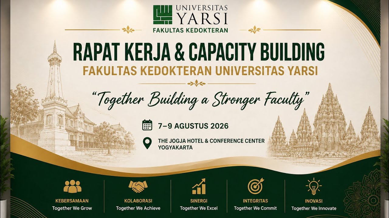RAPAT KERJA & CAPACITY BUILDING, FAK. KEDOKTERAN, UNIVERSITAS YARSI, GOES TO YOGYAKARTA 