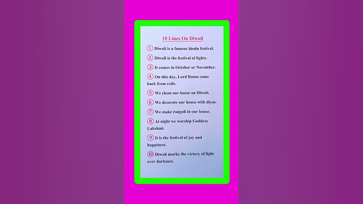 10 Lines On Diwali Festival in English/Essay On Diwali in English/Diwali Essay in English