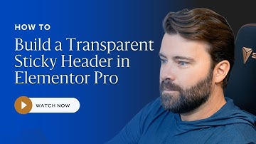 How to Create a Transparent Header that Changes Color on Scroll with Elementor Pro in WordPress