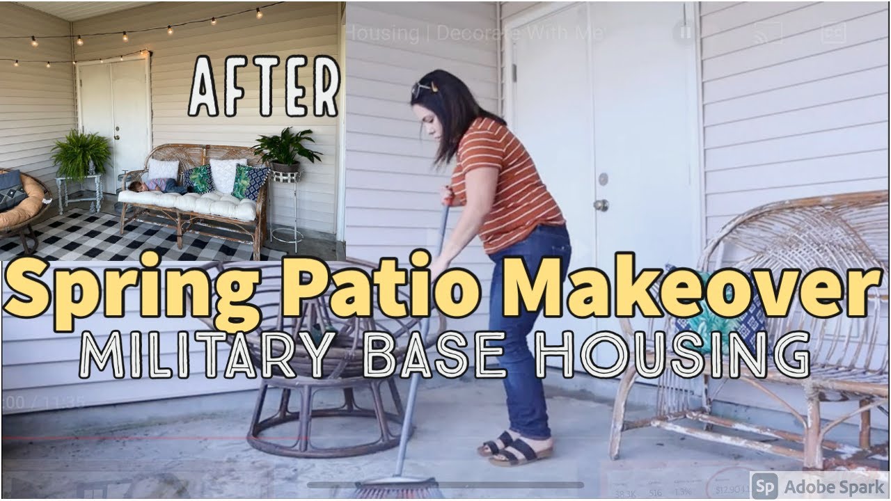 Spring Patio Makeover | Military Base Housing | Decorate With Me