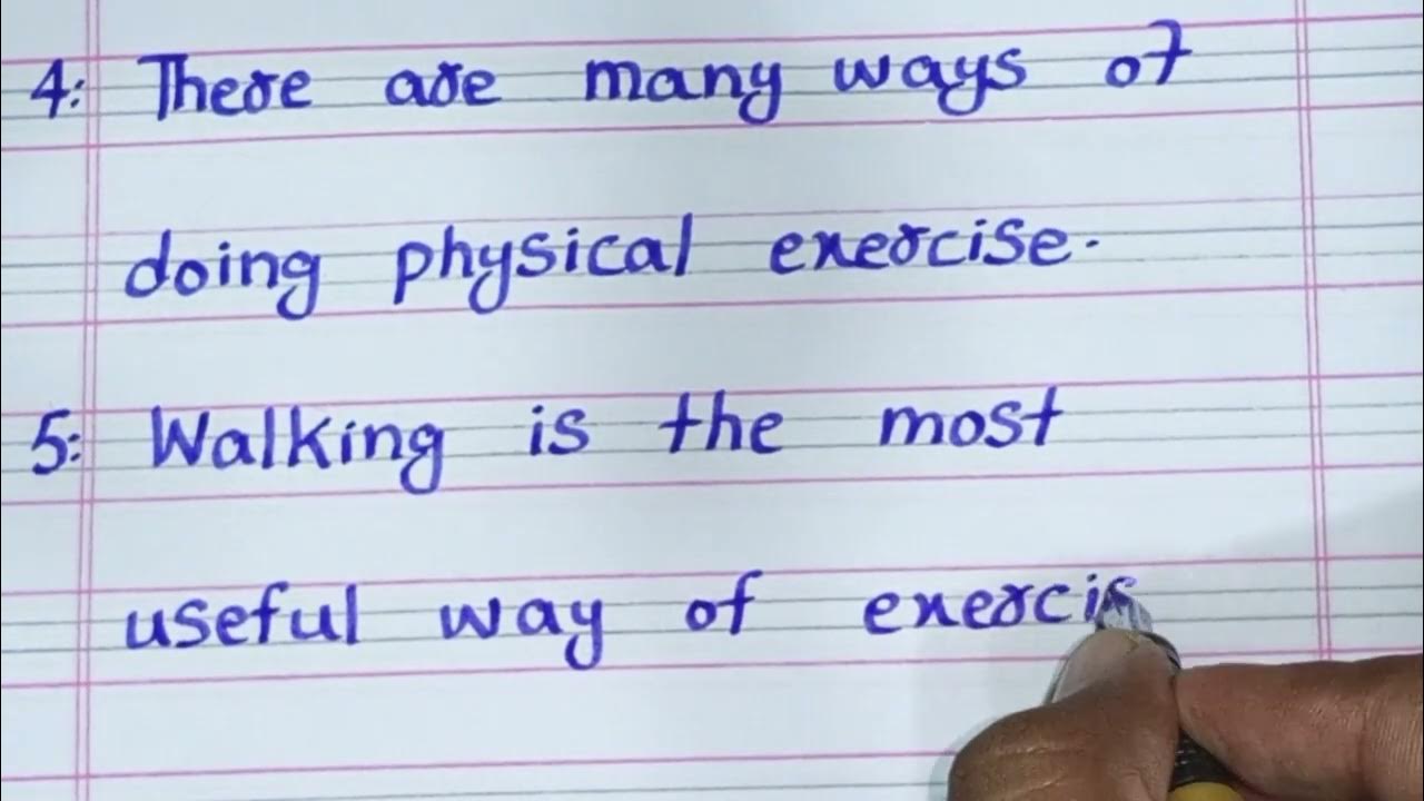 physical exercise essay 10 lines