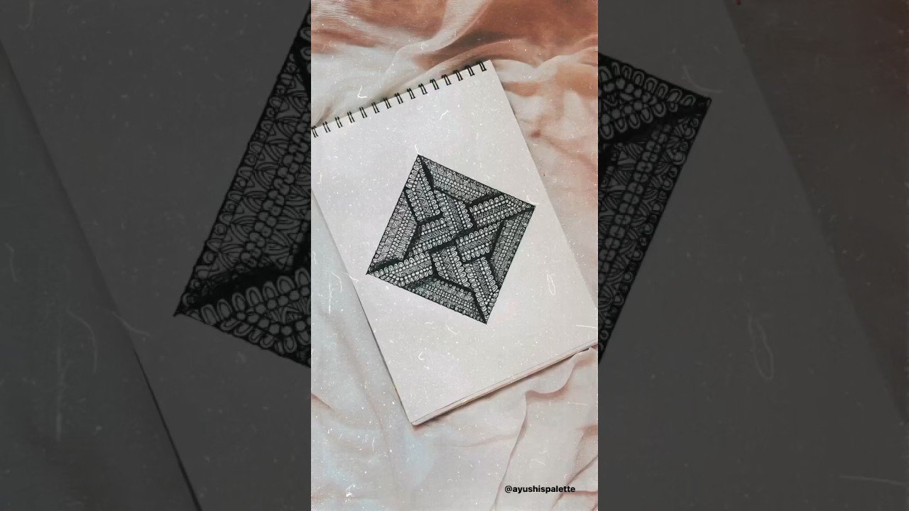 Black and White Classic 3D Mandala Art🌸