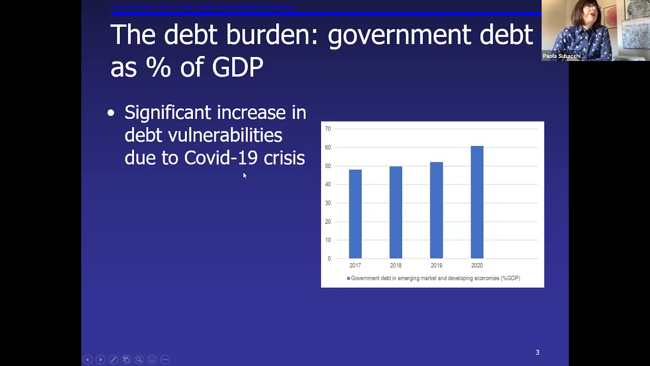 The Debt Burden - how to create a sustainable debt management framework (29/03/21)
