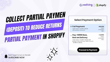 Collect Partial Payment on COD Orders – Boost Prepaid Revenue with COD King (Shopify)