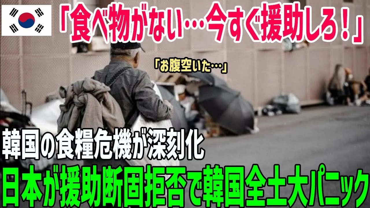 【海外の反応】日本『援助しない』宣言で韓国が大混乱!深刻な食糧危機で棚が空っぽに…世界が震えた瞬間!【総集編】