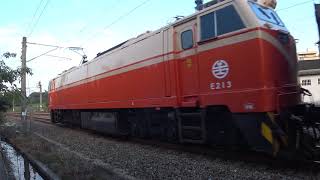 3191次區間車與556次莒光號通過大林鎮中興路地下道