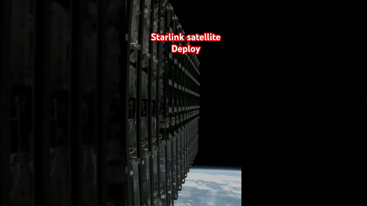 Starlink satellites being deployed ￼