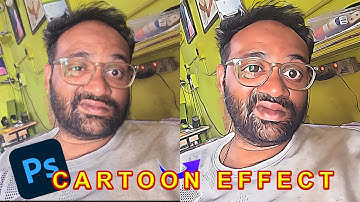 How to Turn Photo to Cartoon Effect with Oil Paint Effect - Photoshop 2023 Tutorial