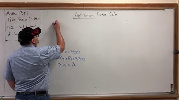 5.2.3 3x3 Systems of Linear Equations – Application: Ticket Sales