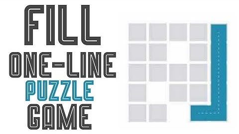 Fill one-line puzzle game
