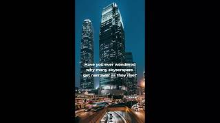 Ever wondered why so many skyscrapers get narrower as they rise 🏙️