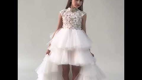 Vintage / Retro White Flower Girl Dresses 2019