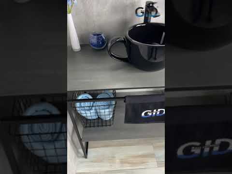 Черная раковина для ванной Gid Nc9077