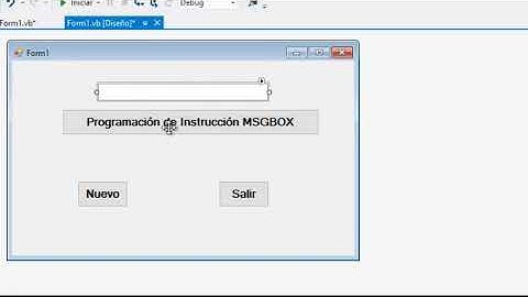 Ejemplo de uso de Función MsgBox de visual basic