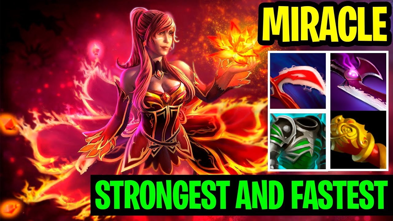 Strongest And Fastest Hit Miracle Lina Damage Build Dota 2