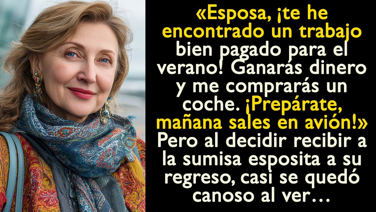 «Esposa, ¡te he encontrado un trabajo bien pagado para el verano! Ganarás dinero y me comprarás...