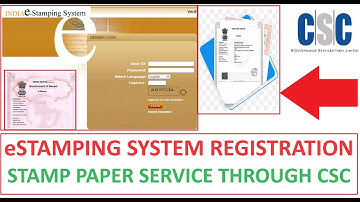 e-Stamping system Registration Through CSC 2024 | STAMP PAPER SERVICE #csc #cscvle #cscnews #cscin