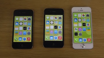 iPhone 5 iOS 7 Final vs. iPhone 4S iOS 7 Final vs. iPhone 4 iOS 7 Final - Benchmark Speed Test