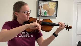 One Octave Lower A Minor Scale For Violin