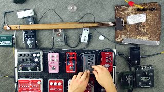 Making Beautiful Music with a Shovel and a Bunch of Guitar Pedals
