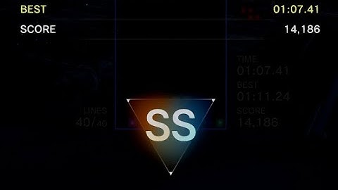 [Tetris Effect: Connected] SS Sprint mode clear in 01:07
