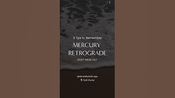 Mercury retrograde | five tips to navigate the energy #astrology #selfcare #astrologer